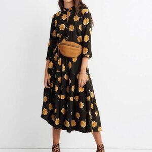 Madewell floral midi dress